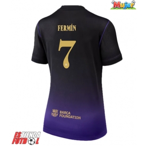 Barcelona Fermin Lopez #7 Segunda Equipación Mujer 2026-27 Manga Corta